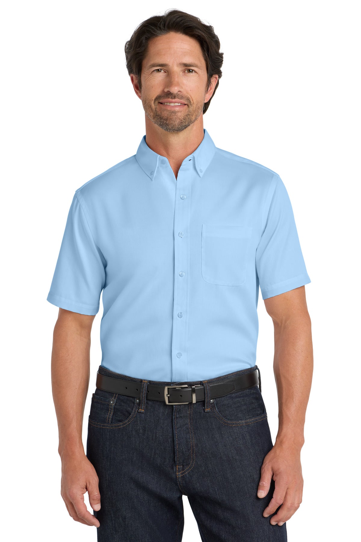 Port Authority ® Short Sleeve SuperPro React ™ Twill Shirt. W809 - Port Authority W809