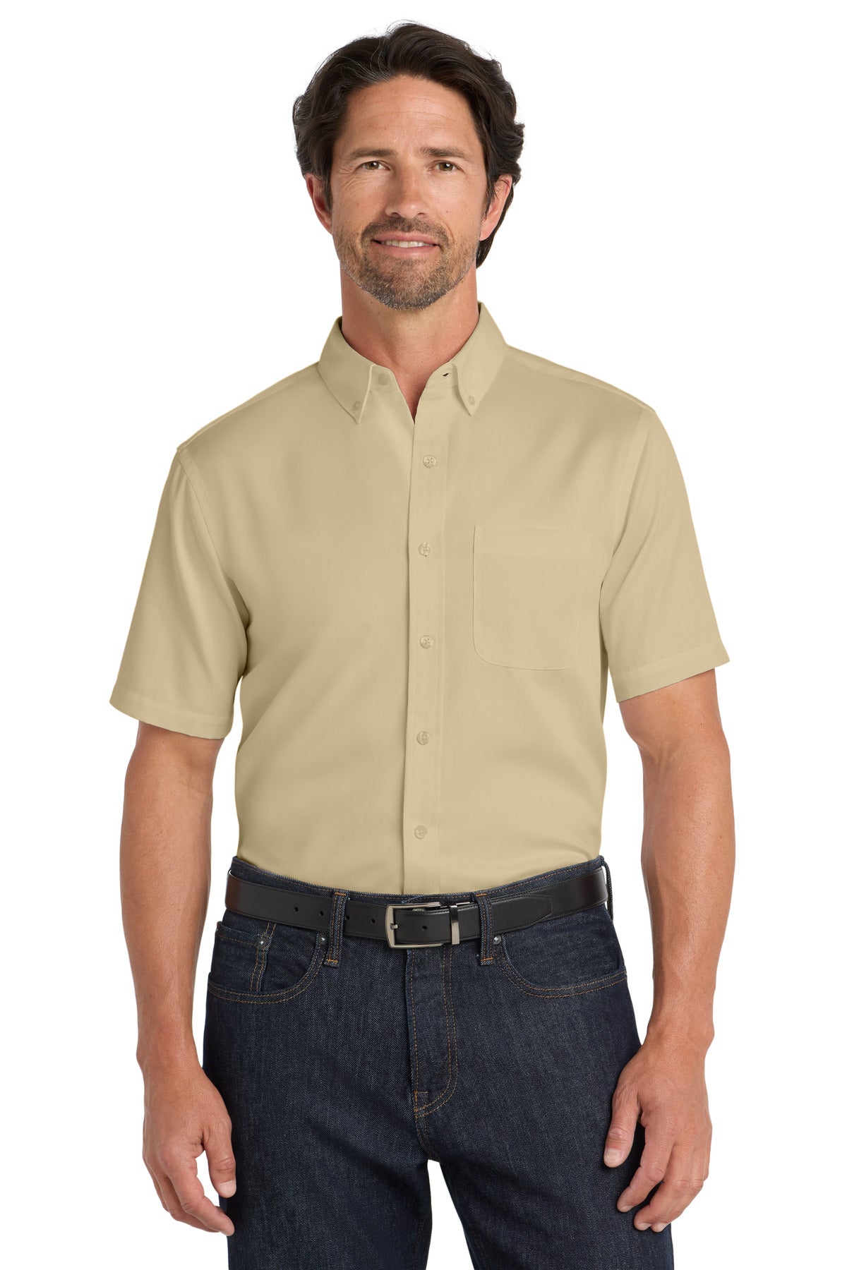 Port Authority ® Short Sleeve SuperPro React ™ Twill Shirt. W809 - Port Authority W809