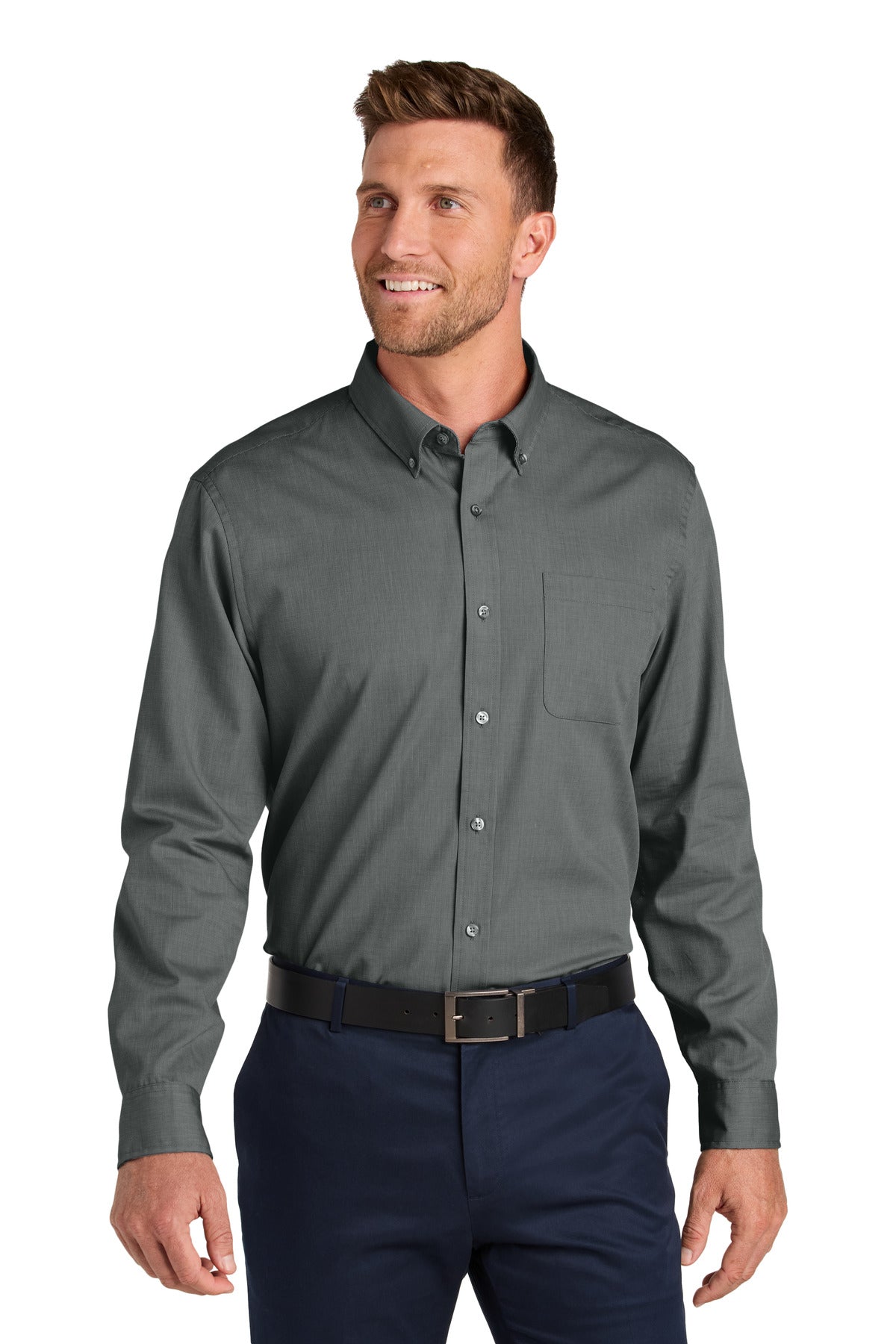 Port Authority ® Long Sleeve Nailhead Easy Care Shirt W816 - Port Authority W816