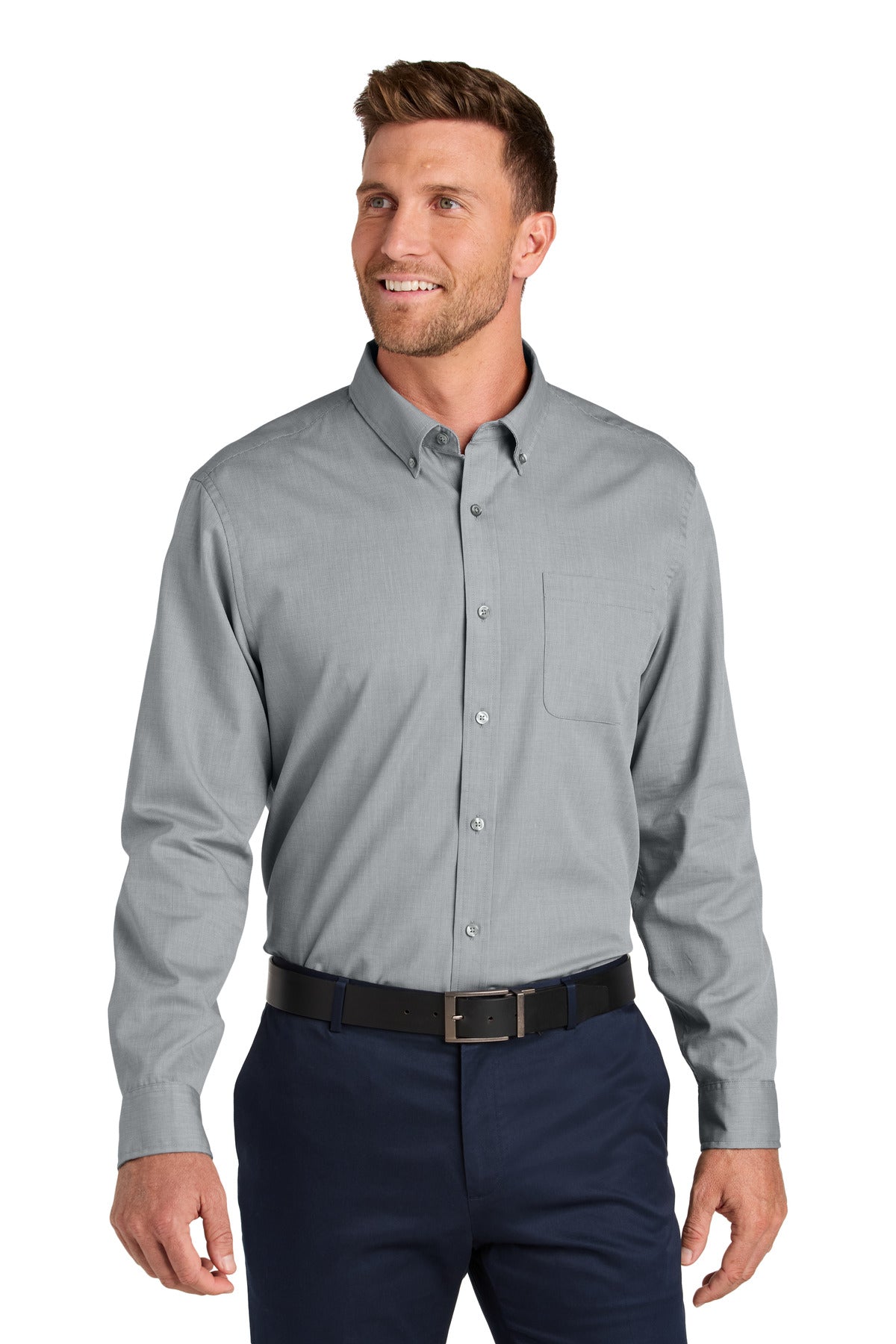 Port Authority ® Long Sleeve Nailhead Easy Care Shirt W816 - Port Authority W816