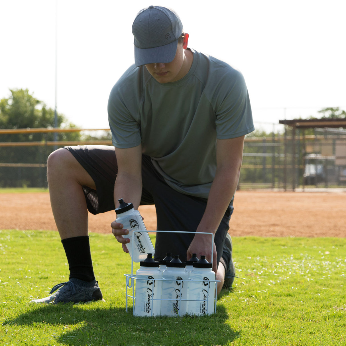 Champion Sports COATED WIRE WATER BOTTLE CARRIER