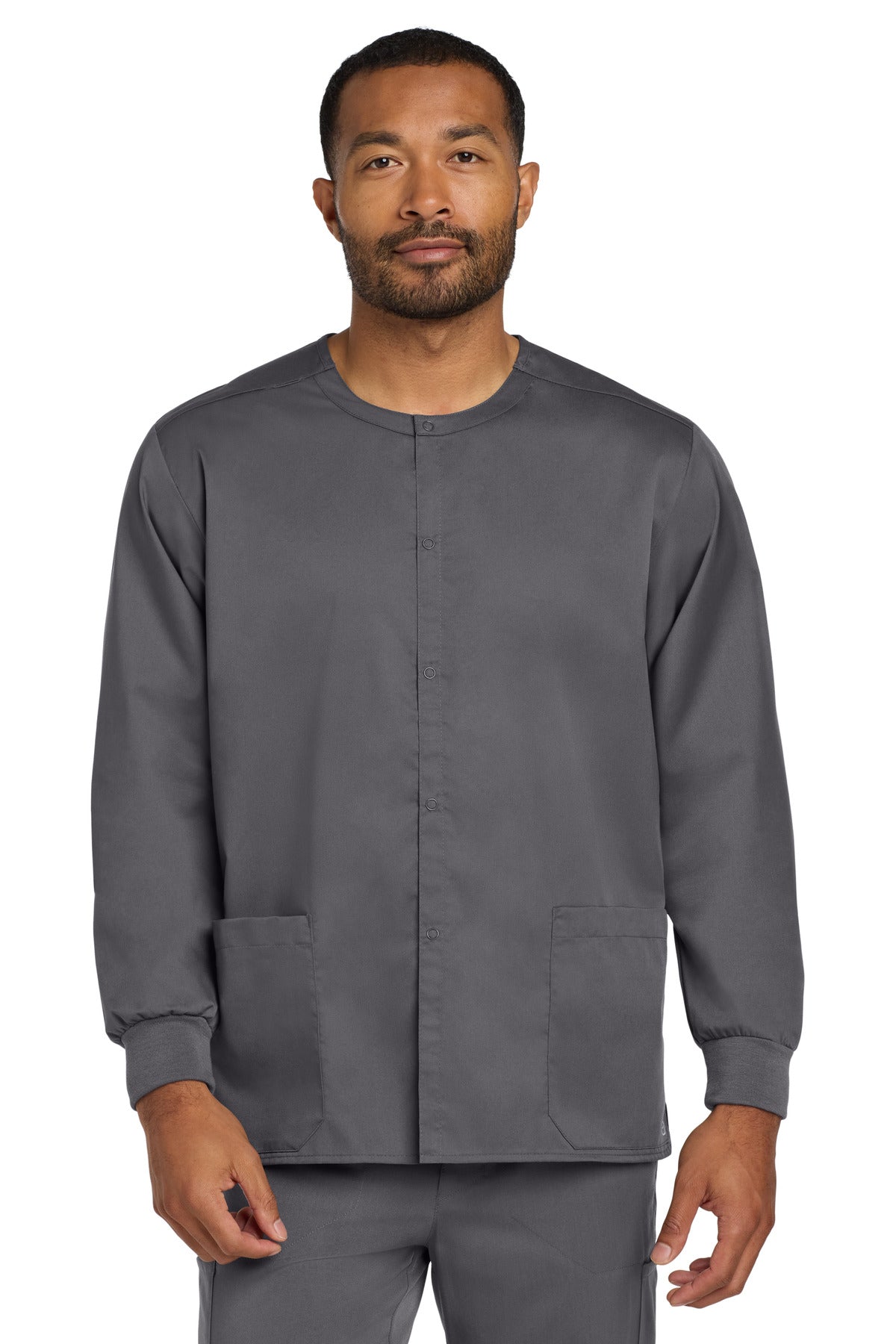 Wink ® Unisex WorkFlex Snap-Front Scrub Jacket WW3080 - Wink WW3080