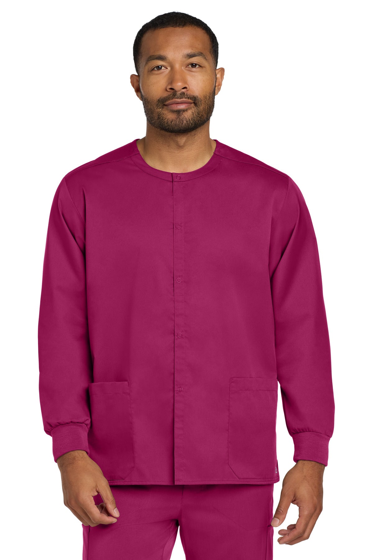 Wink ® Unisex WorkFlex Snap-Front Scrub Jacket WW3080 - Wink WW3080
