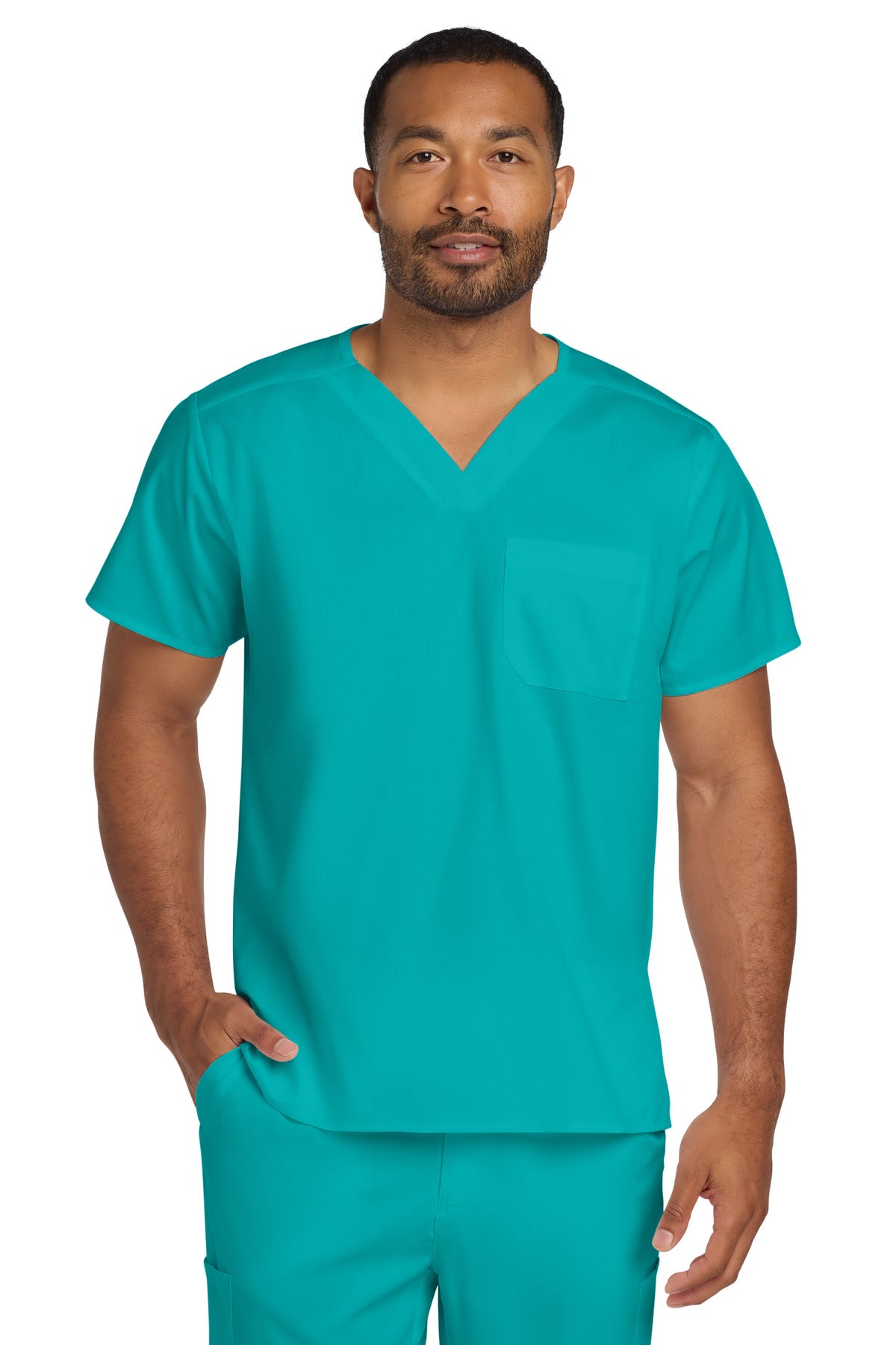 Wink ® Unisex WorkFlex Chest Pocket V-Neck Top WW3160 - Wink WW3160