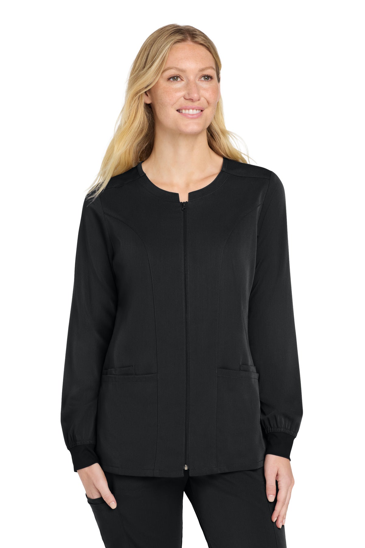 Wink ® Women's Premiere Flex ™ Full-Zip Scrub Jacket WW4088 - Wink WW4088