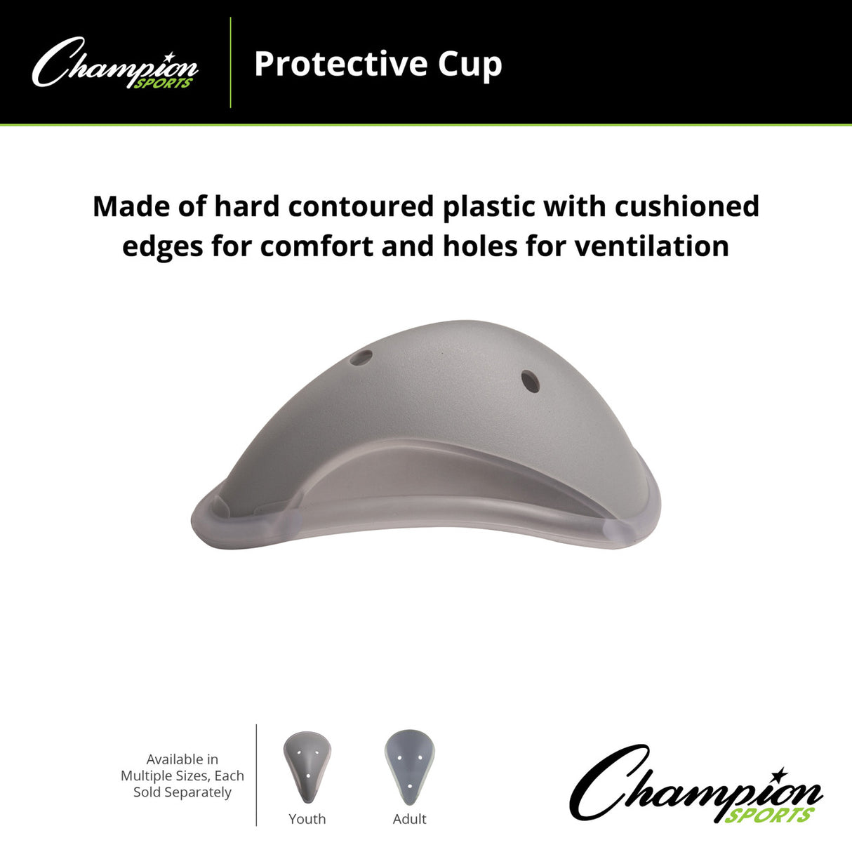 Champion Sports PROTECTIVE ATHLETIC CUP ADULT