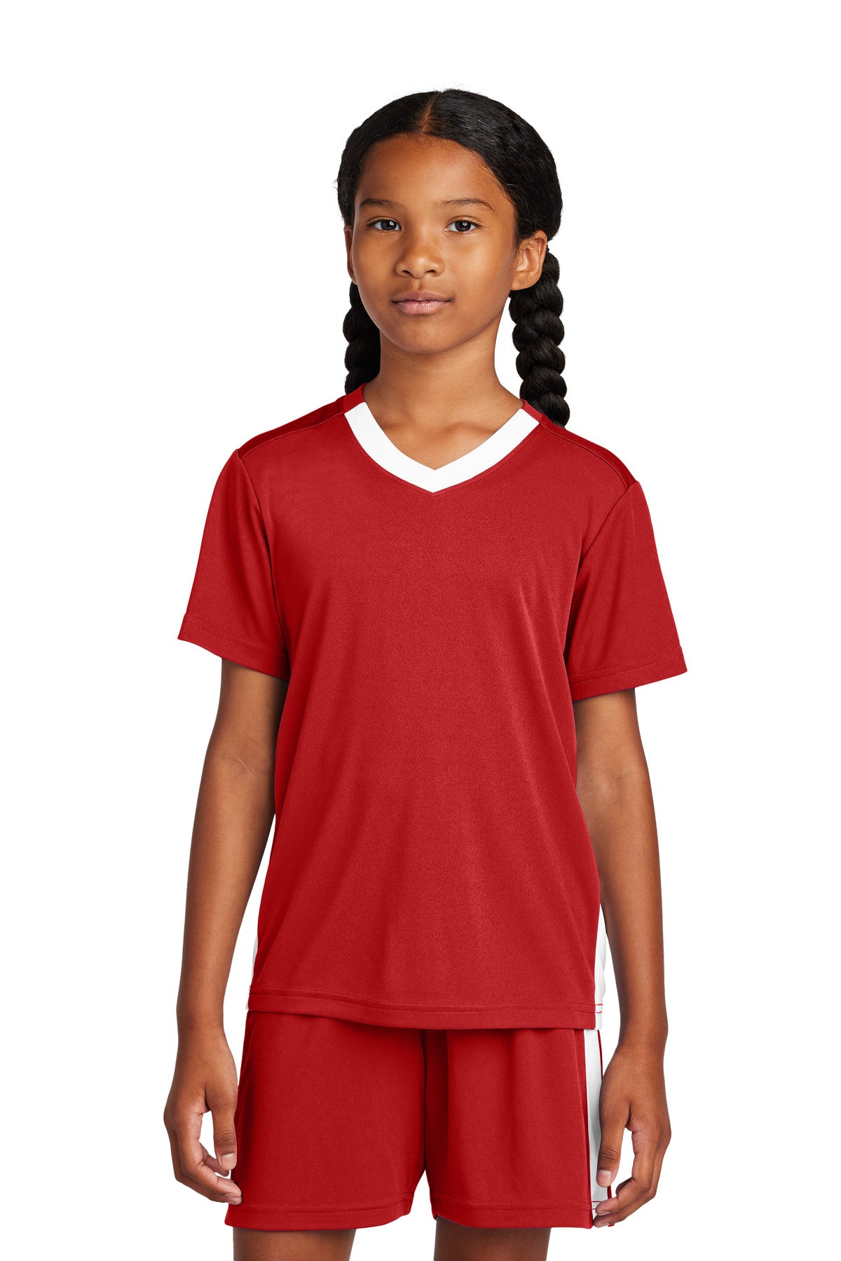 Sport-Tek YST101 Youth Competitor United V-Neck