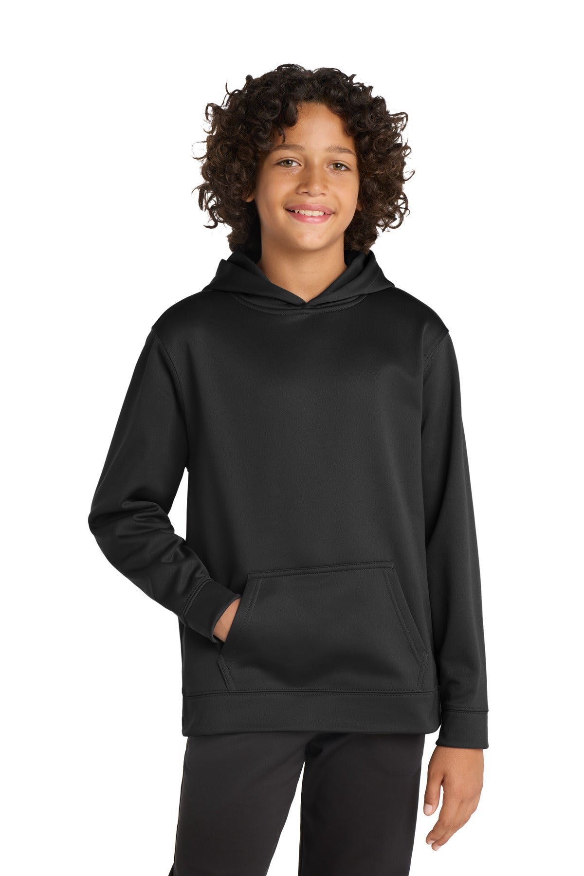 Sport-Tek YST244 Youth Sport-Wick Fleece Hooded Pullover