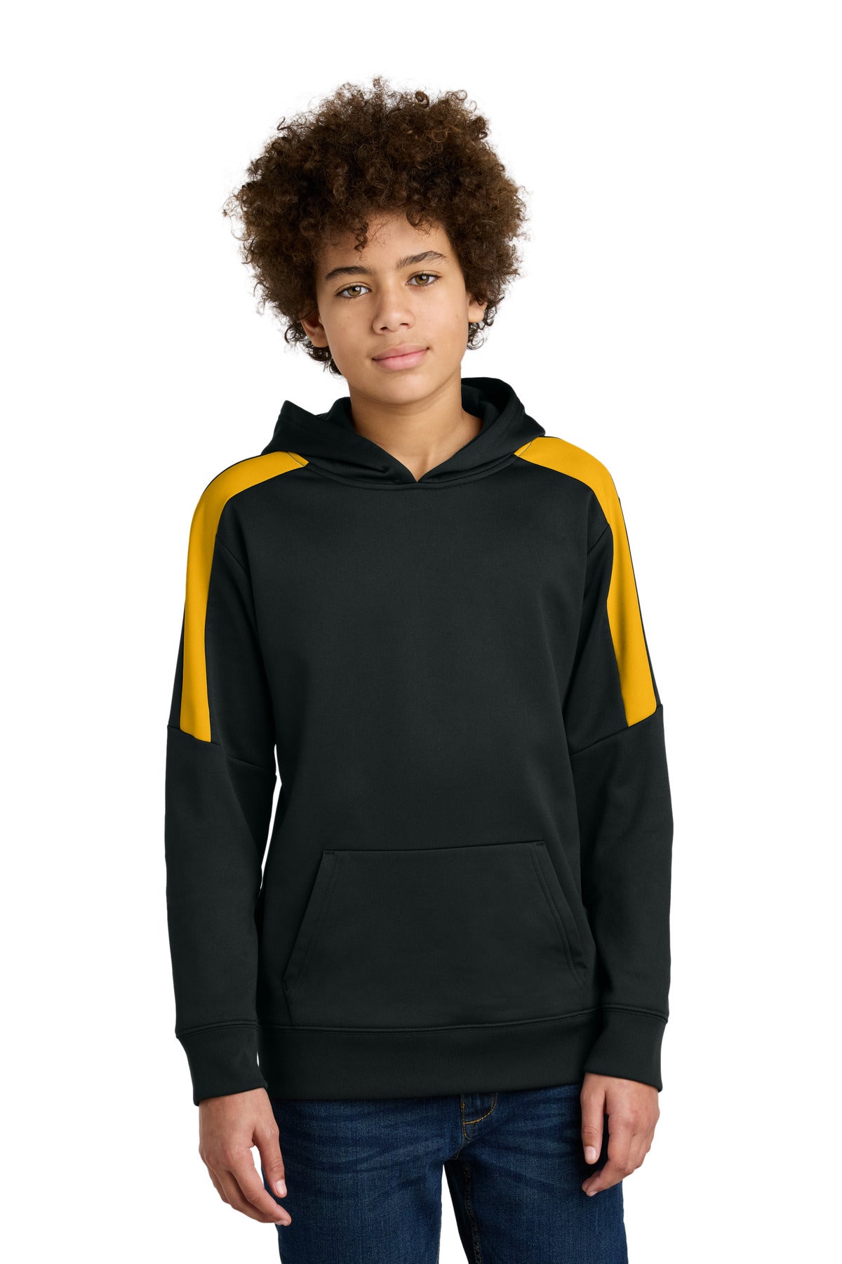 Sport-Tek YST255 Youth Sport-Wick Fleece United Pullover Hoodie