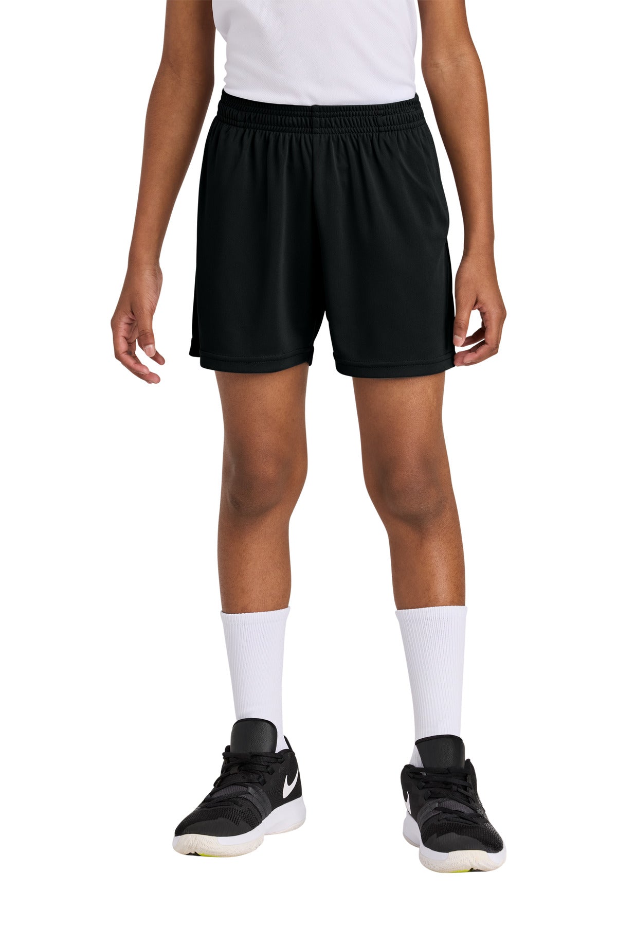 Sport-Tek ® Youth PosiCharge ® Competitor ™ 5' Pocketed Short YST349P - Sport-Tek YST349P