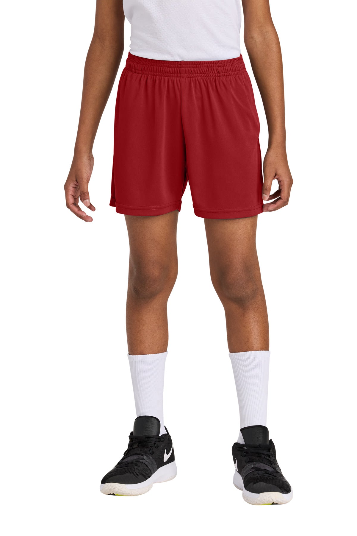 Sport-Tek ® Youth PosiCharge ® Competitor ™ 5' Pocketed Short YST349P - Sport-Tek YST349P