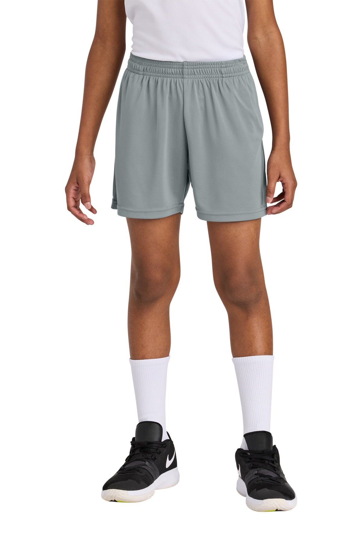 Sport-Tek ® Youth PosiCharge ® Competitor ™ 5' Pocketed Short YST349P - Sport-Tek YST349P