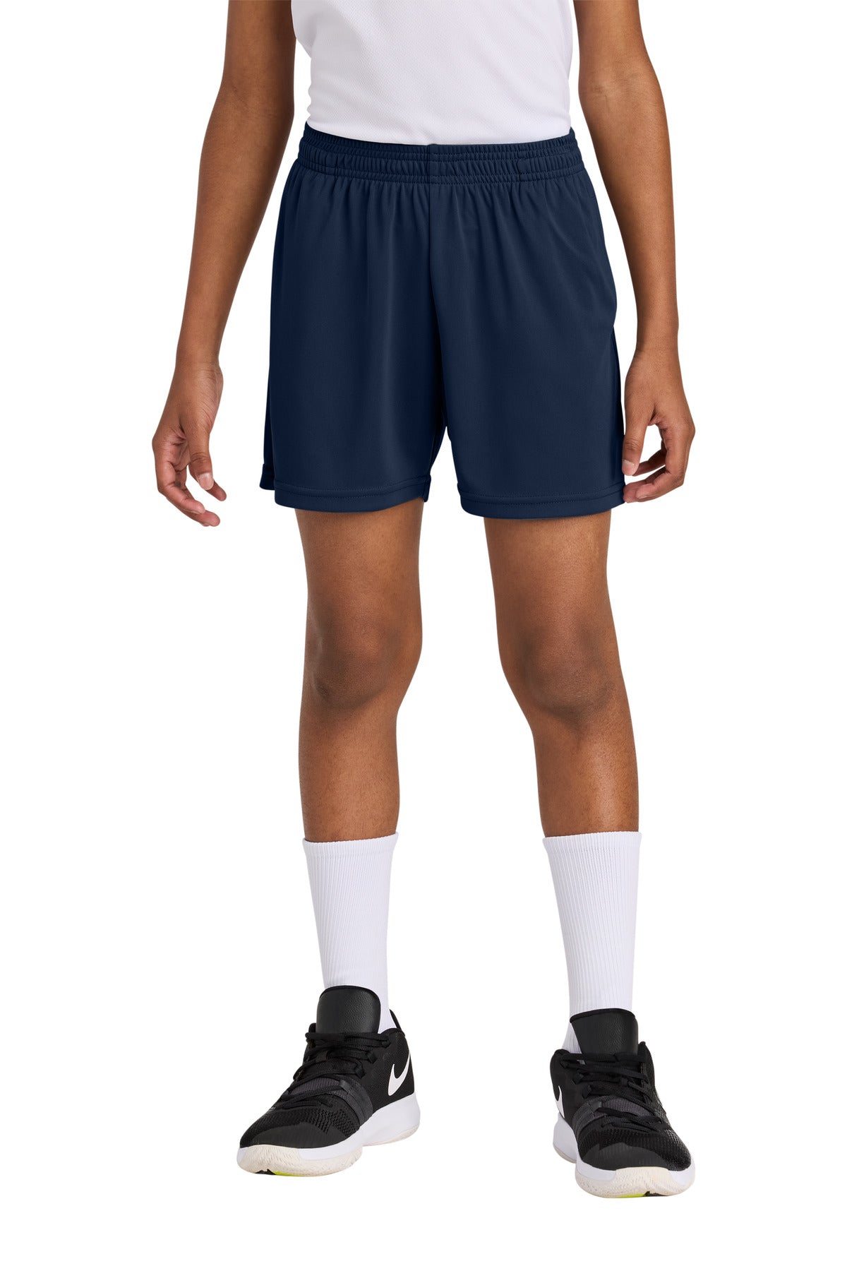 Sport-Tek ® Youth PosiCharge ® Competitor ™ 5' Pocketed Short YST349P - Sport-Tek YST349P