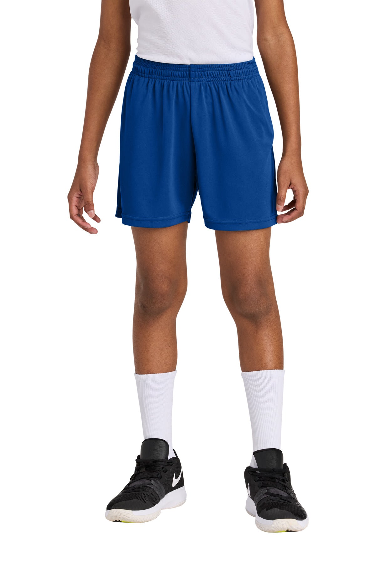 Sport-Tek ® Youth PosiCharge ® Competitor ™ 5' Pocketed Short YST349P - Sport-Tek YST349P