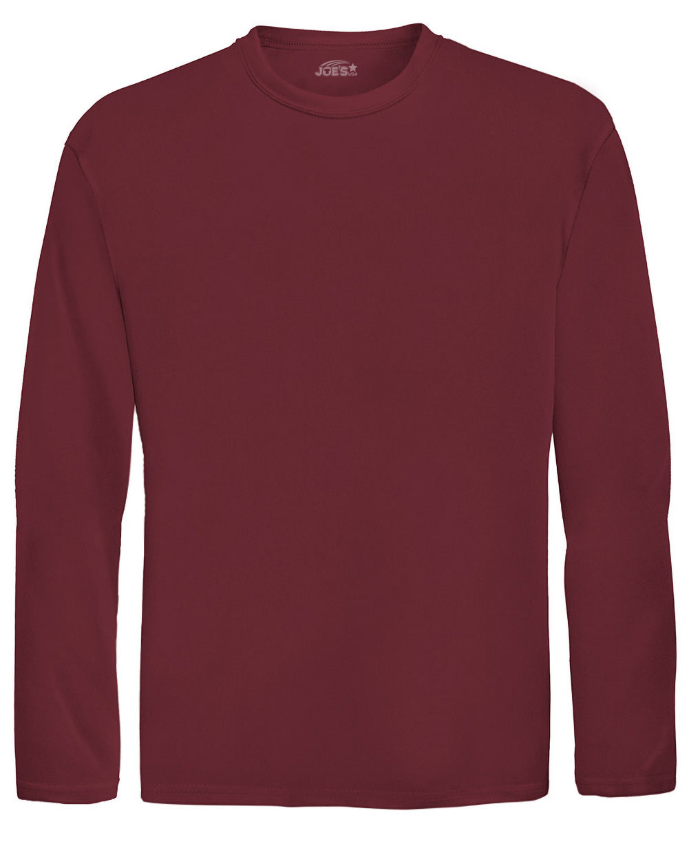 Joe's USA Youth Athletic All Sport Training Long Sleeve T-Shirts