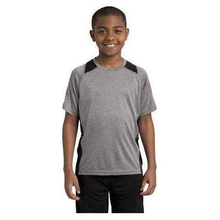 Youth Heather Colorblock Contender Tee DRI-EQUIP