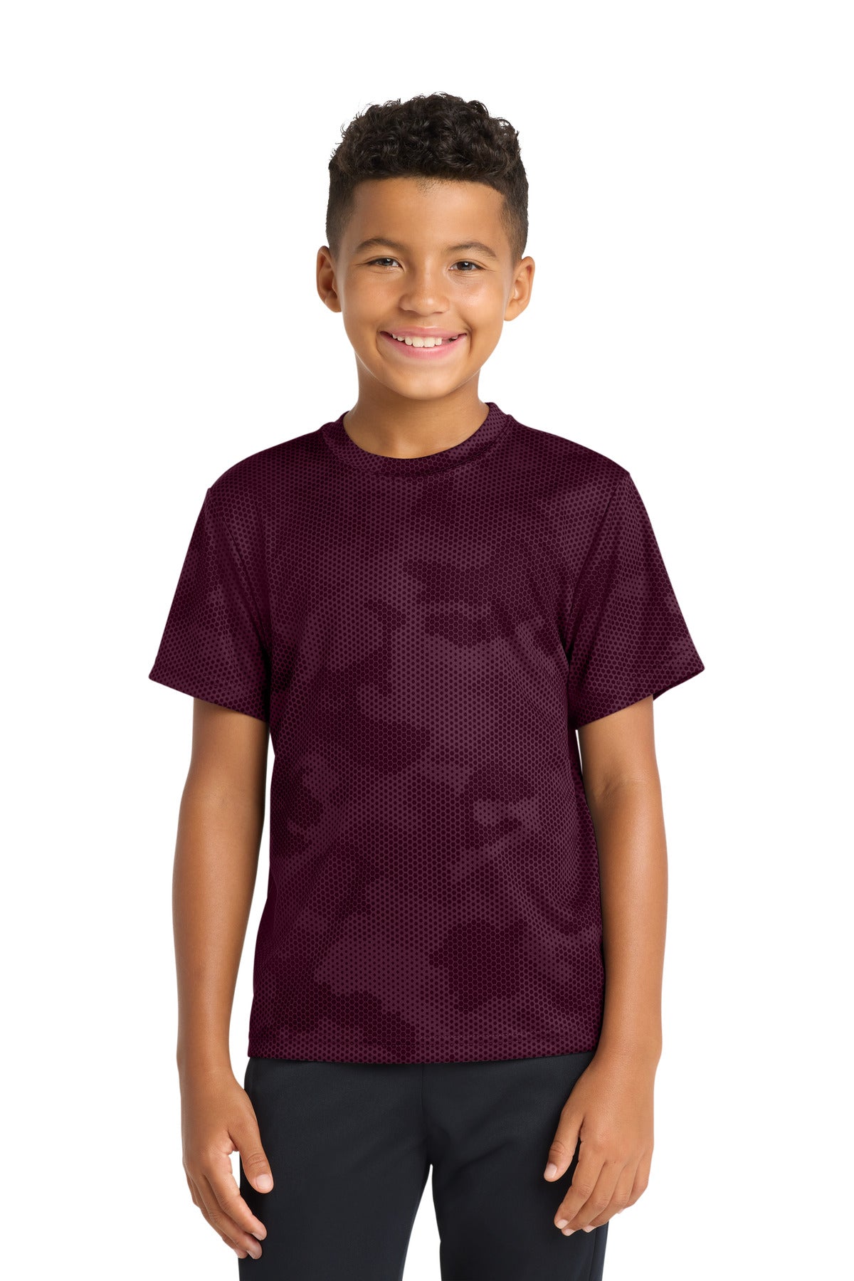 Sport-Tek YST370 Youth CamoHex Tee