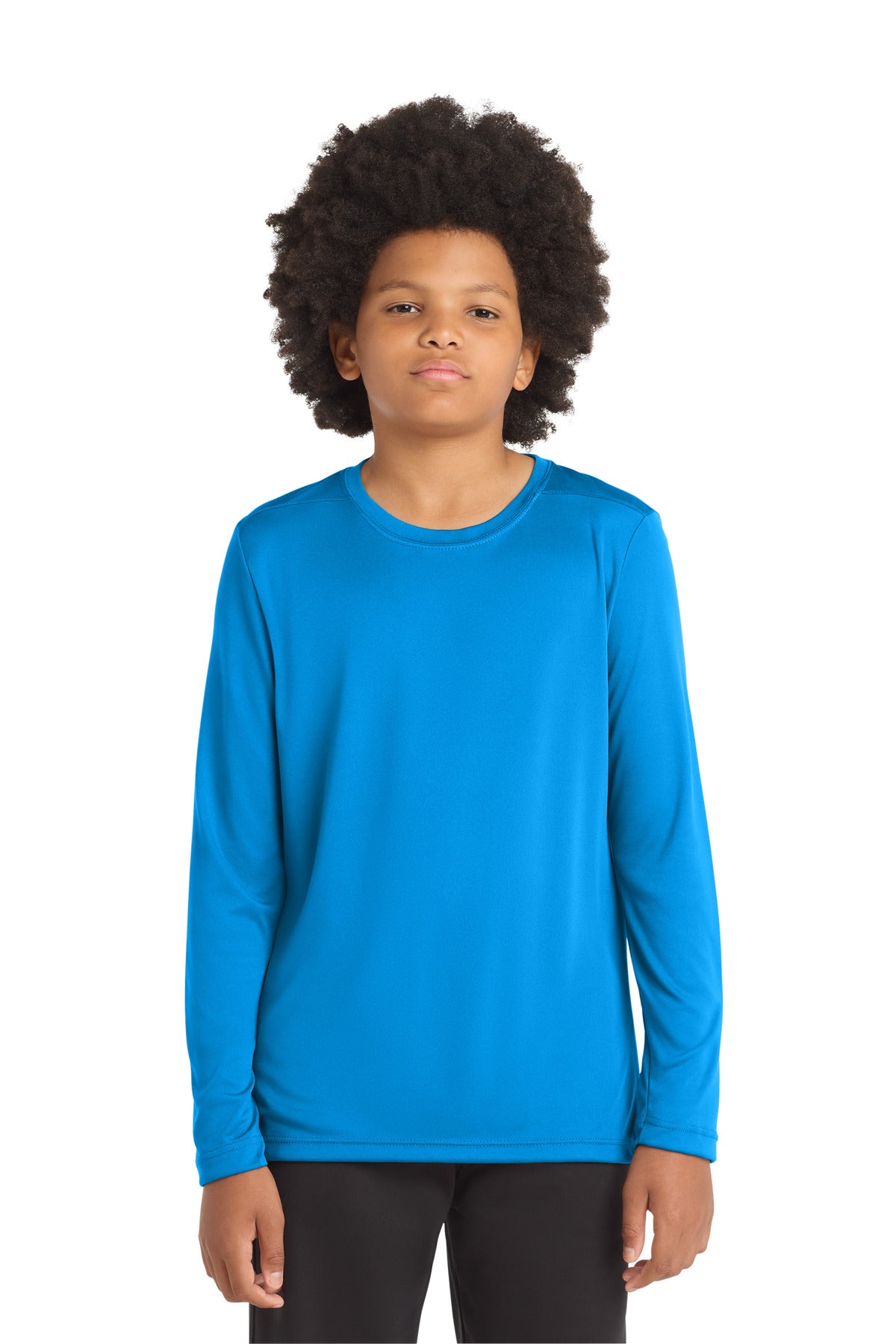 Sport-Tek ® Youth Posi-UV ® Pro Long Sleeve Tee. YST420LS - Sport-Tek YST420LS
