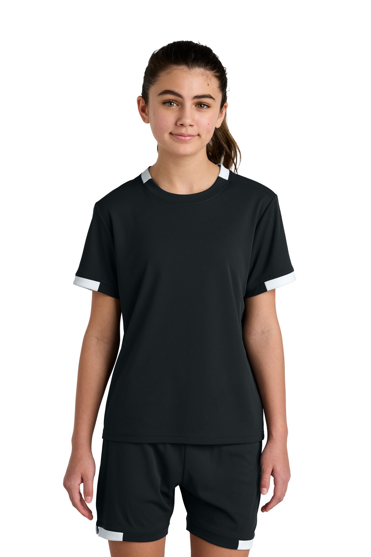 Sport-Tek YST440 Youth Club Short Sleeve Crew