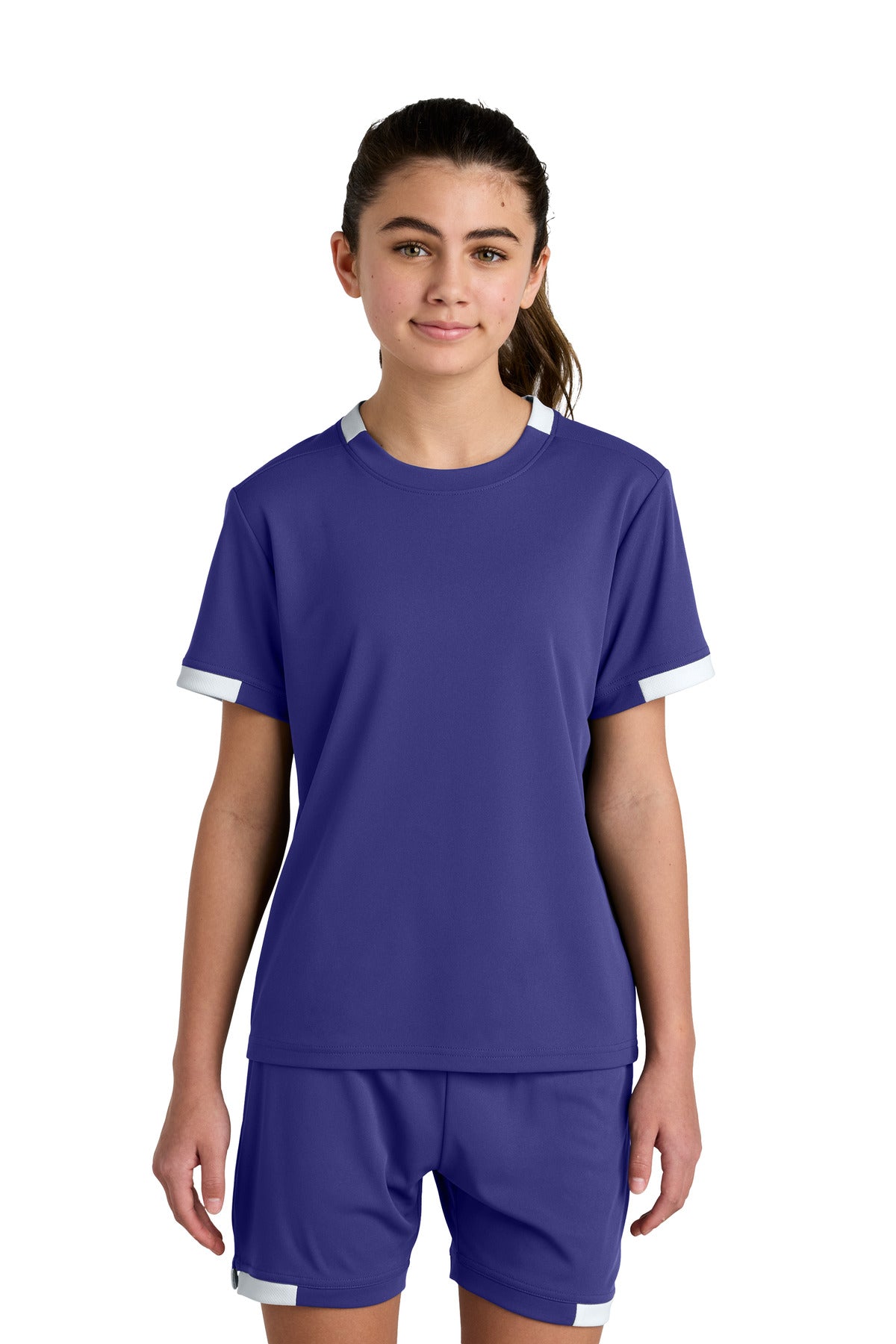 Sport-Tek YST440 Youth Club Short Sleeve Crew