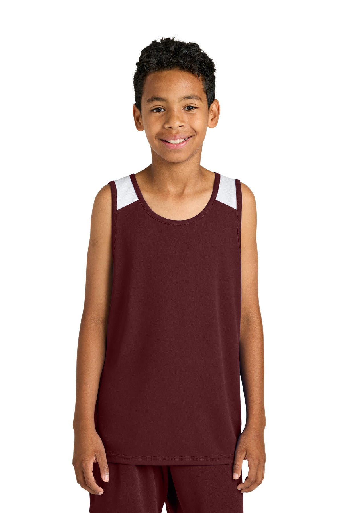Sport-Tek YST446 Youth Club Track Tank