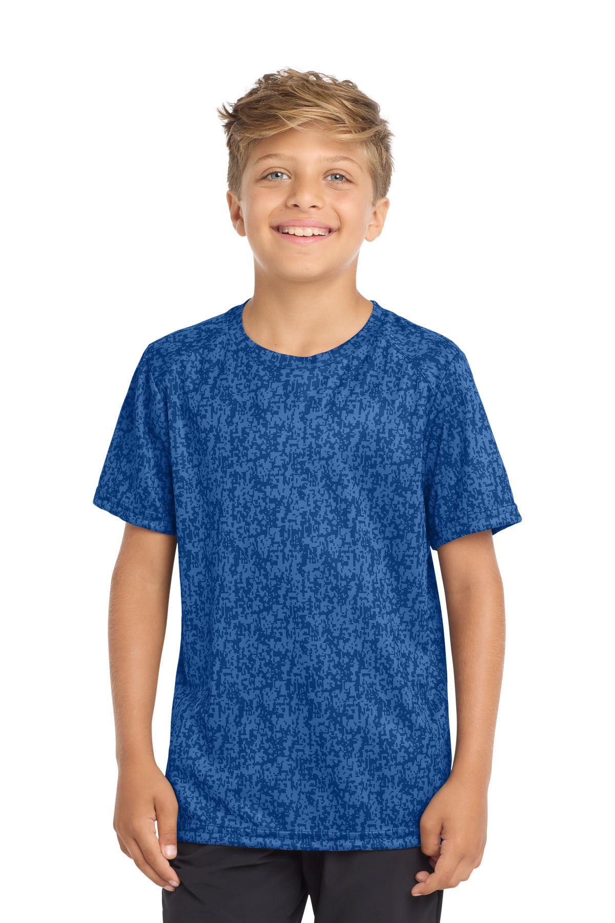 Sport-Tek YST460 Youth Digi Camo Tee Wholesale Performance Youth Apparel