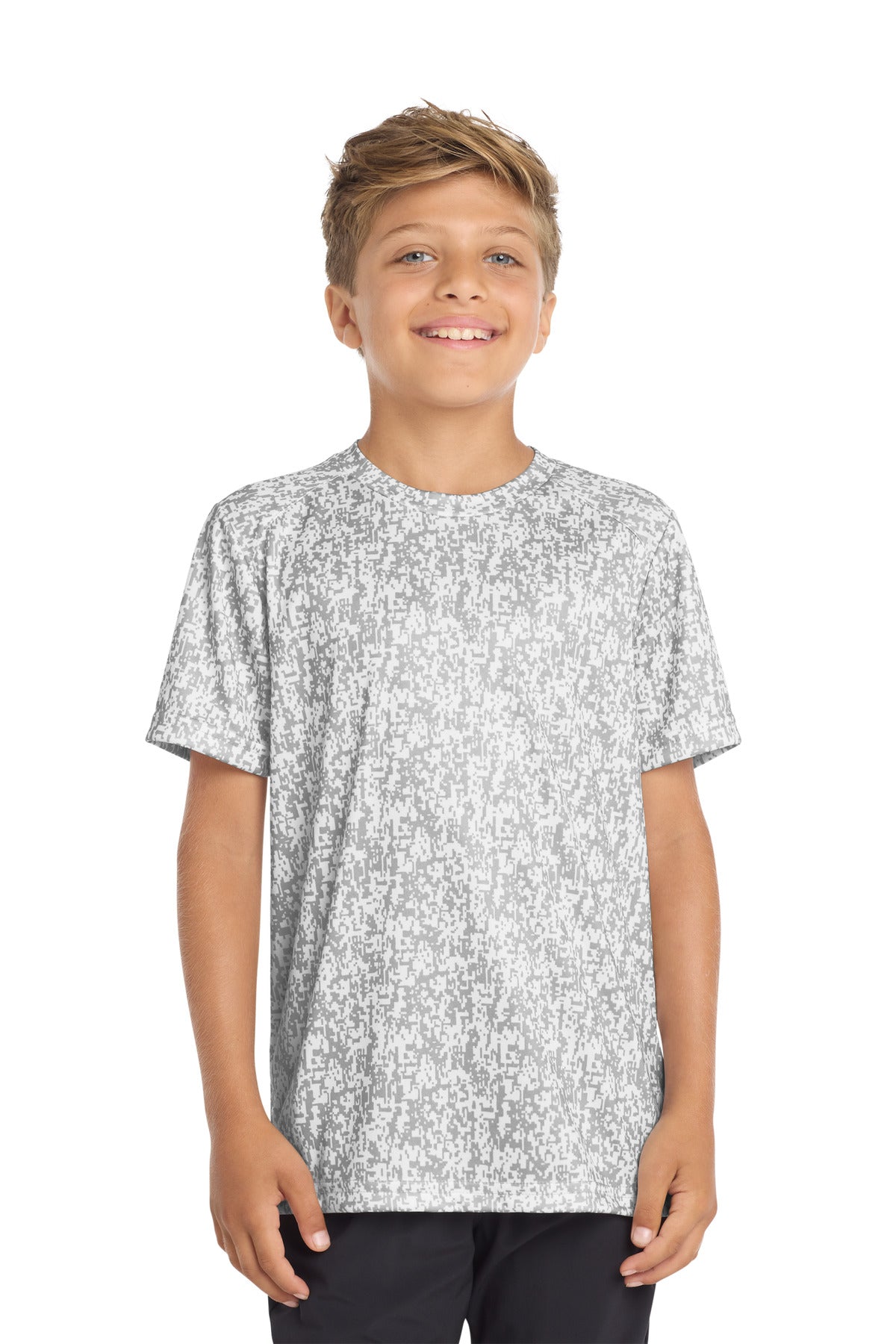 Sport-Tek YST460 Youth Digi Camo Tee Wholesale Performance Youth Apparel