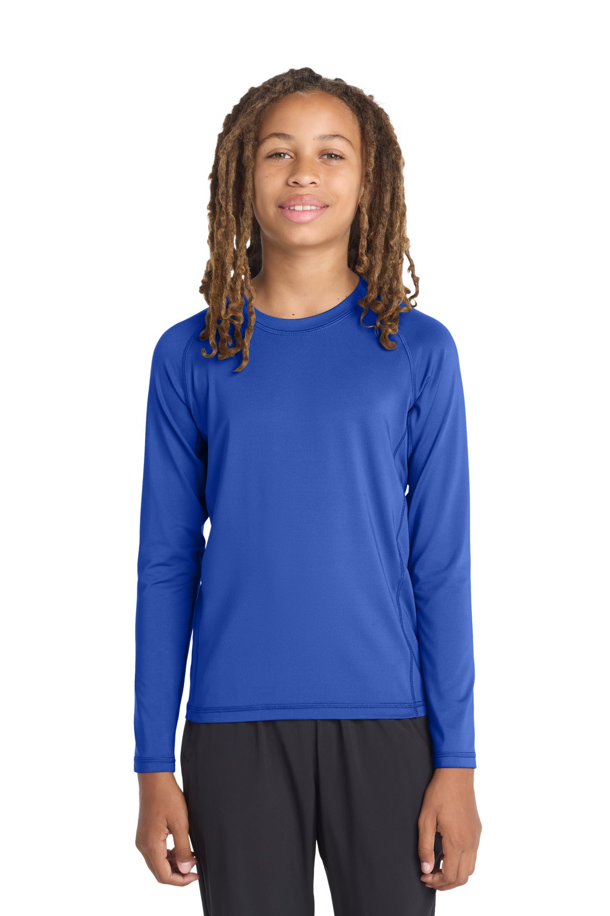 Sport-Tek ® Youth Long Sleeve Rashguard Tee. YST470LS - Sport-Tek YST470LS