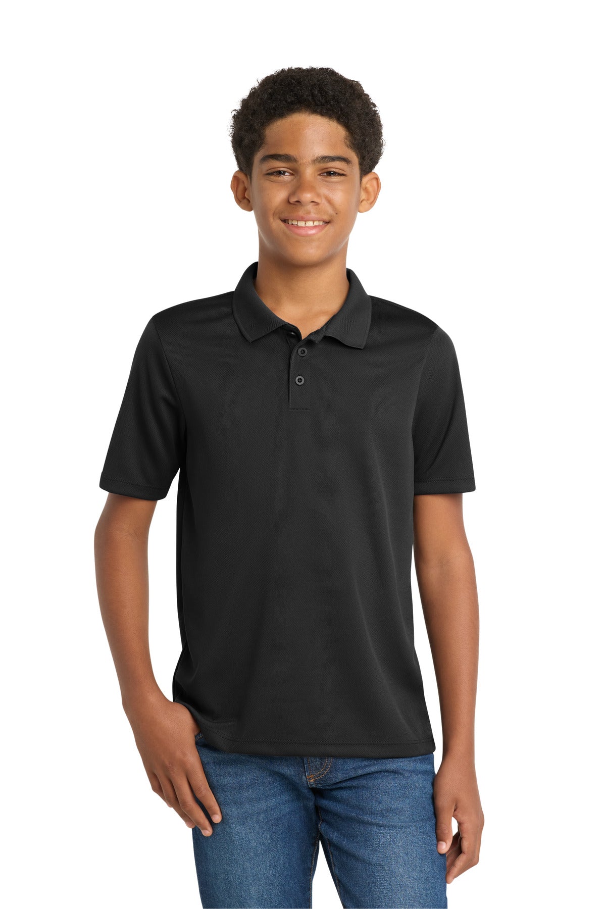 Sport-Tek YST640 Youth PosiCharge RacerMesh Polo