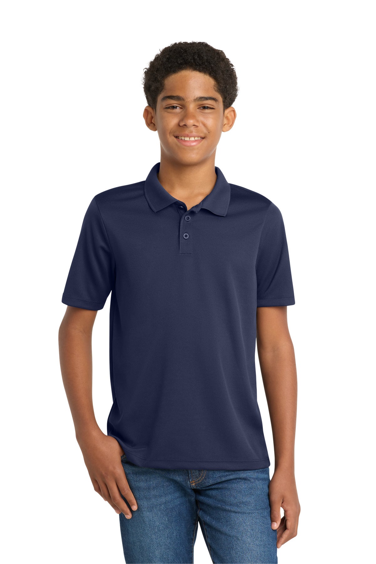 Sport-Tek YST640 Youth PosiCharge RacerMesh Polo