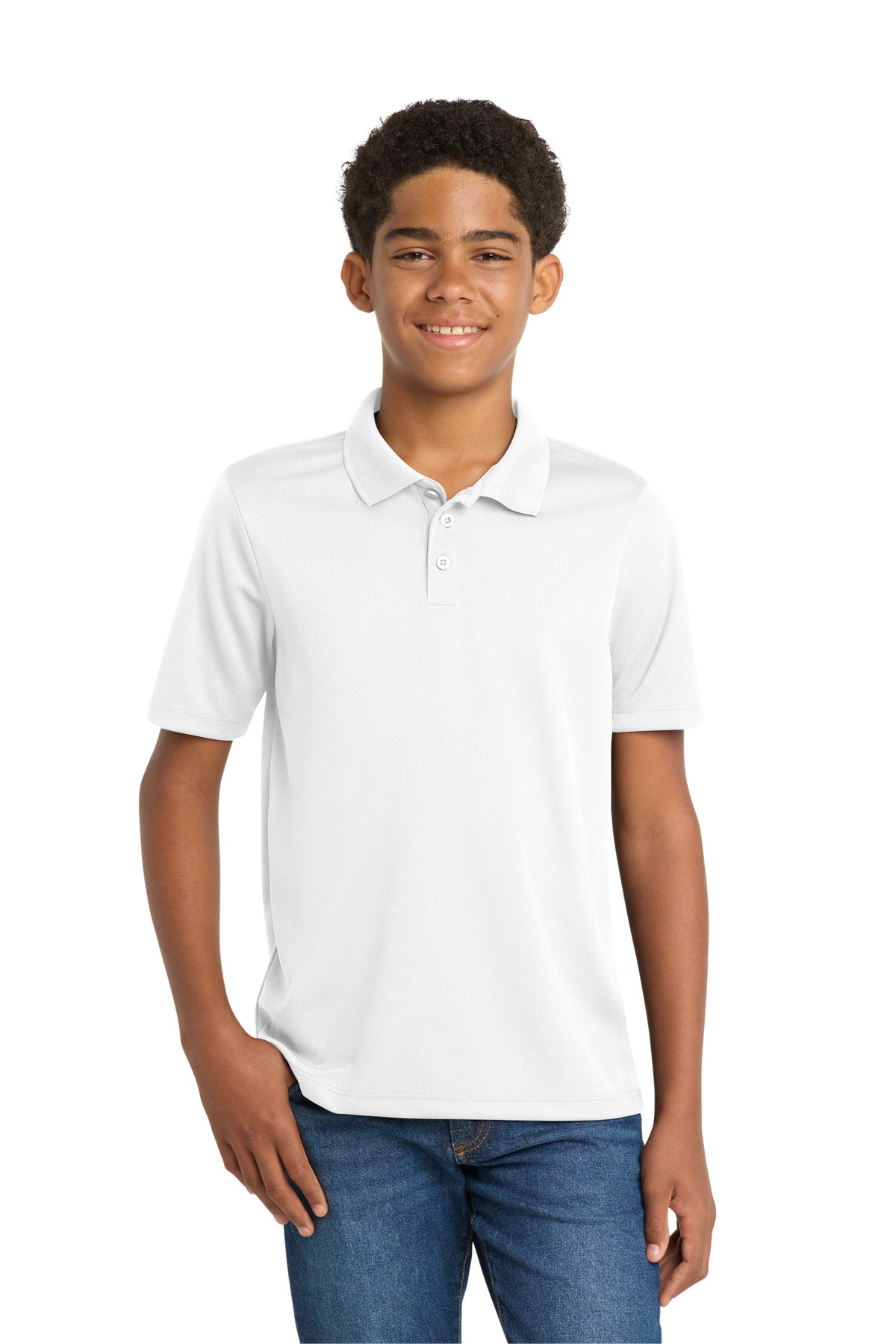 Sport-Tek YST640 Youth PosiCharge RacerMesh Polo
