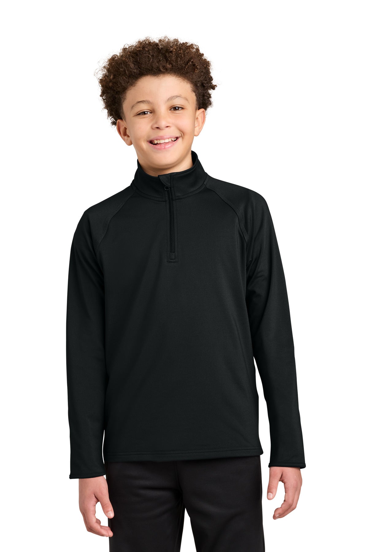 Sport-Tek YST850 Youth Sport-Wick Stretch 1/4-Zip Pullover