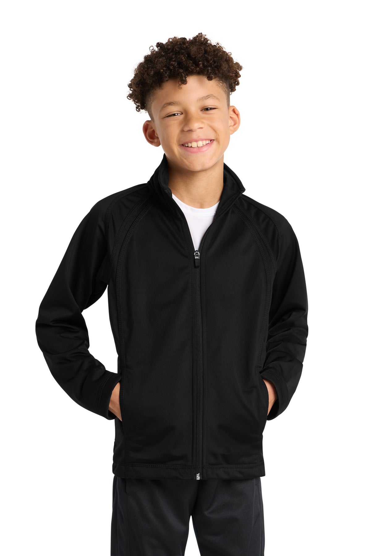 Sport-Tek ® Youth Tricot Track Jacket. YST90 - Sport-Tek YST90