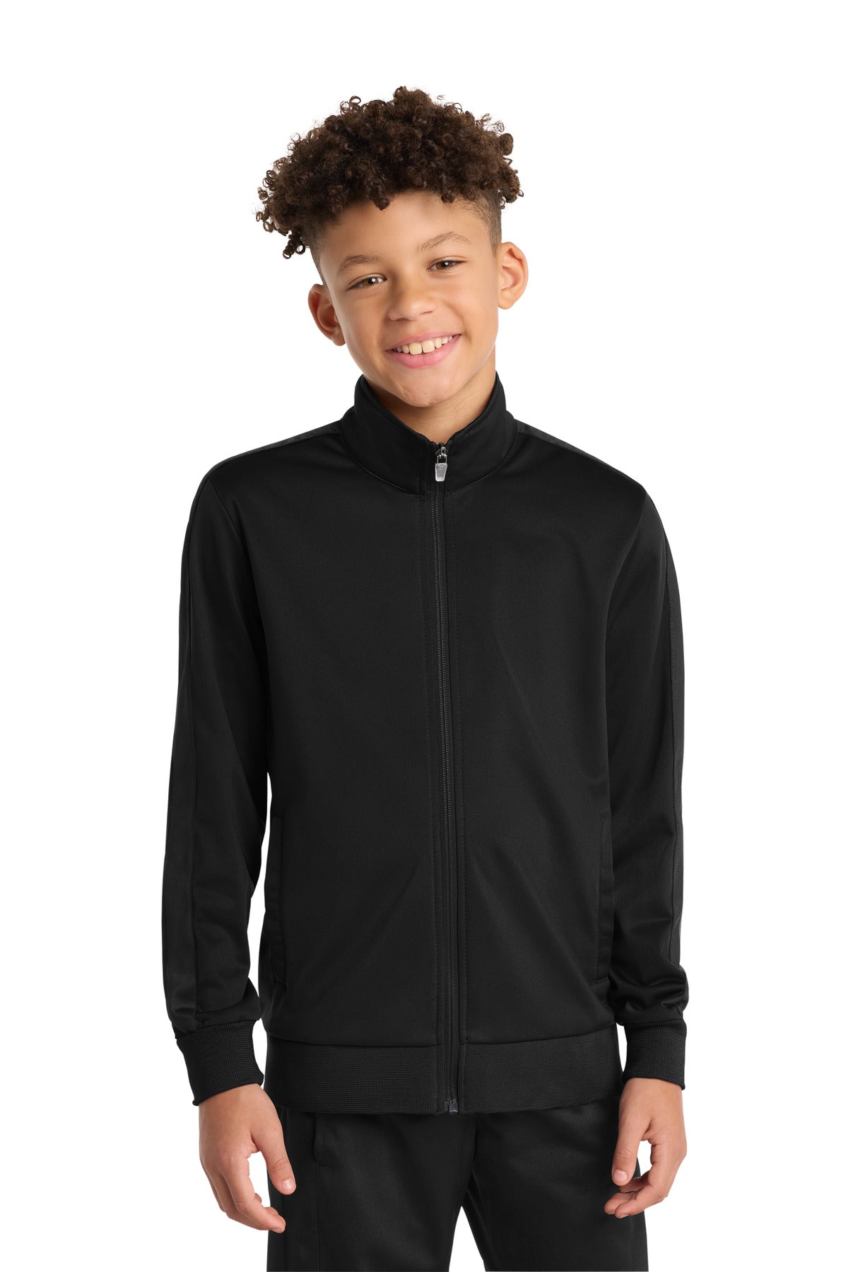 Sport-Tek YST94 Youth Tricot Sleeve Stripe Track Jacket