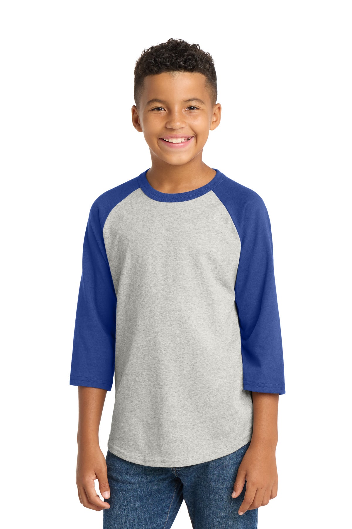 Sport-Tek YT200 Youth Colorblock Raglan Jersey