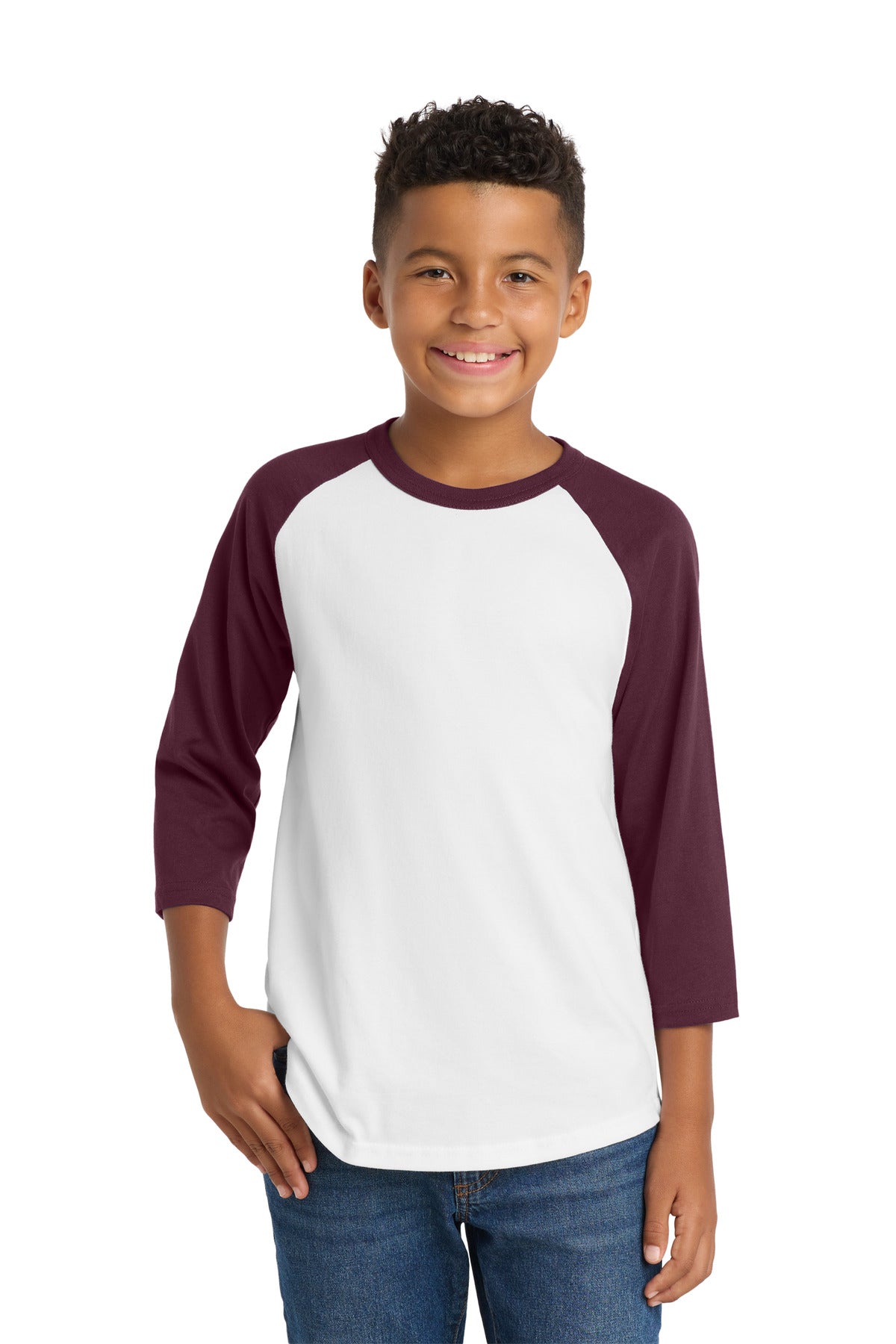 Sport-Tek ® Youth Colorblock Raglan Jersey. YT200 - Sport-Tek YT200