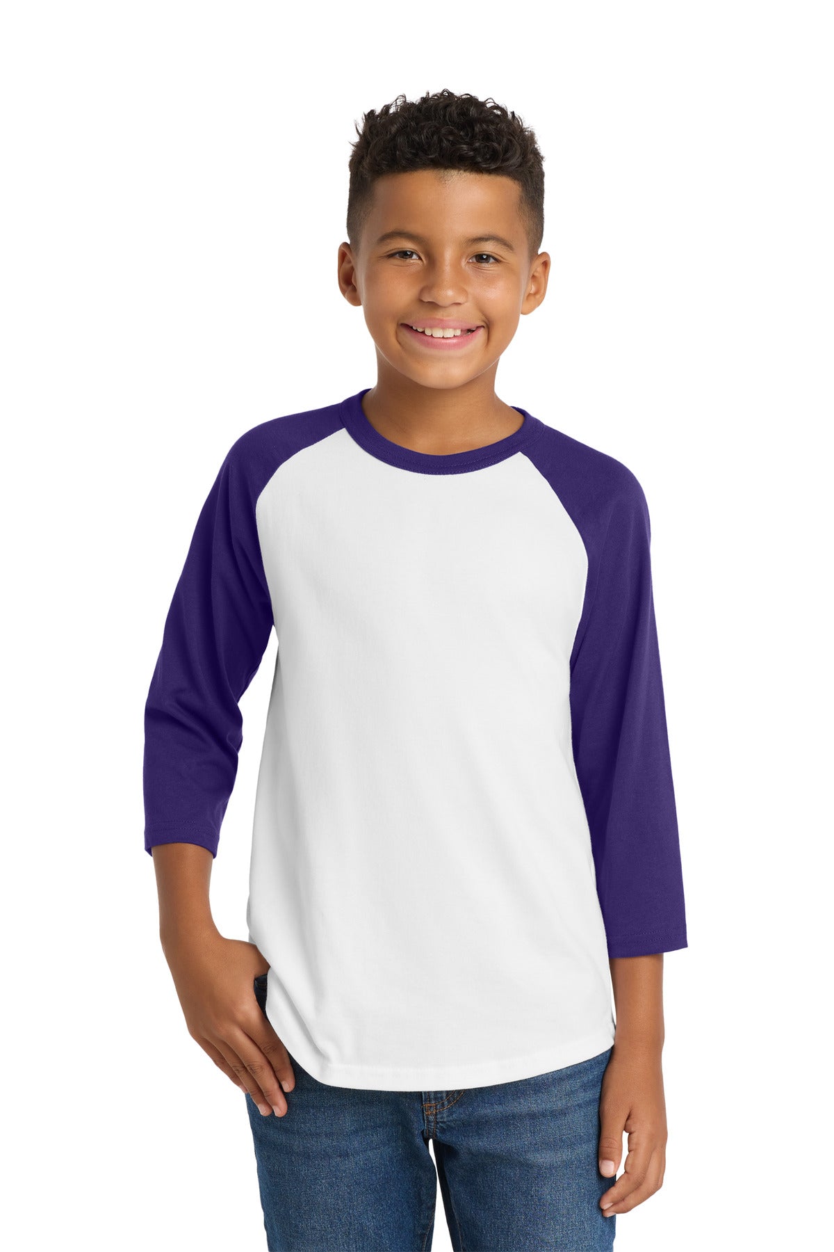Sport-Tek ® Youth Colorblock Raglan Jersey. YT200 - Sport-Tek YT200