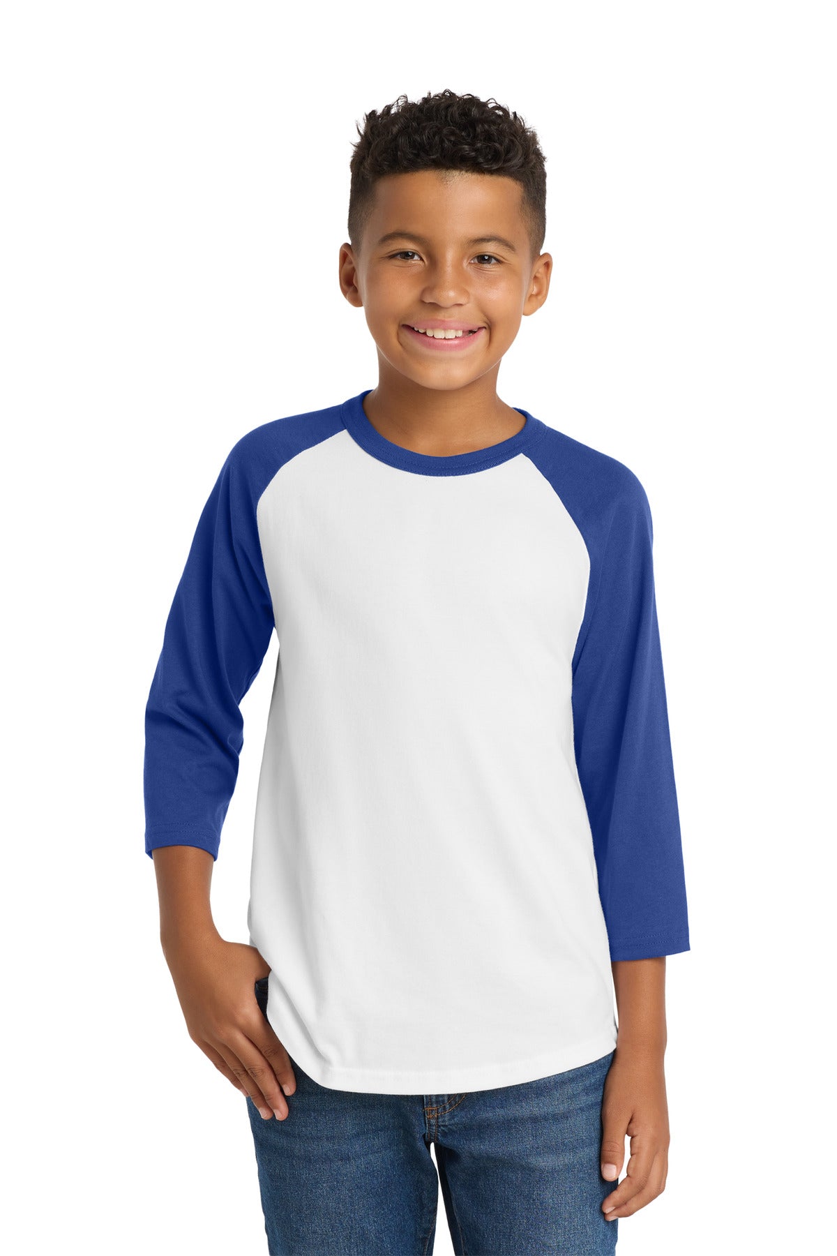 Sport-Tek ® Youth Colorblock Raglan Jersey. YT200 - Sport-Tek YT200