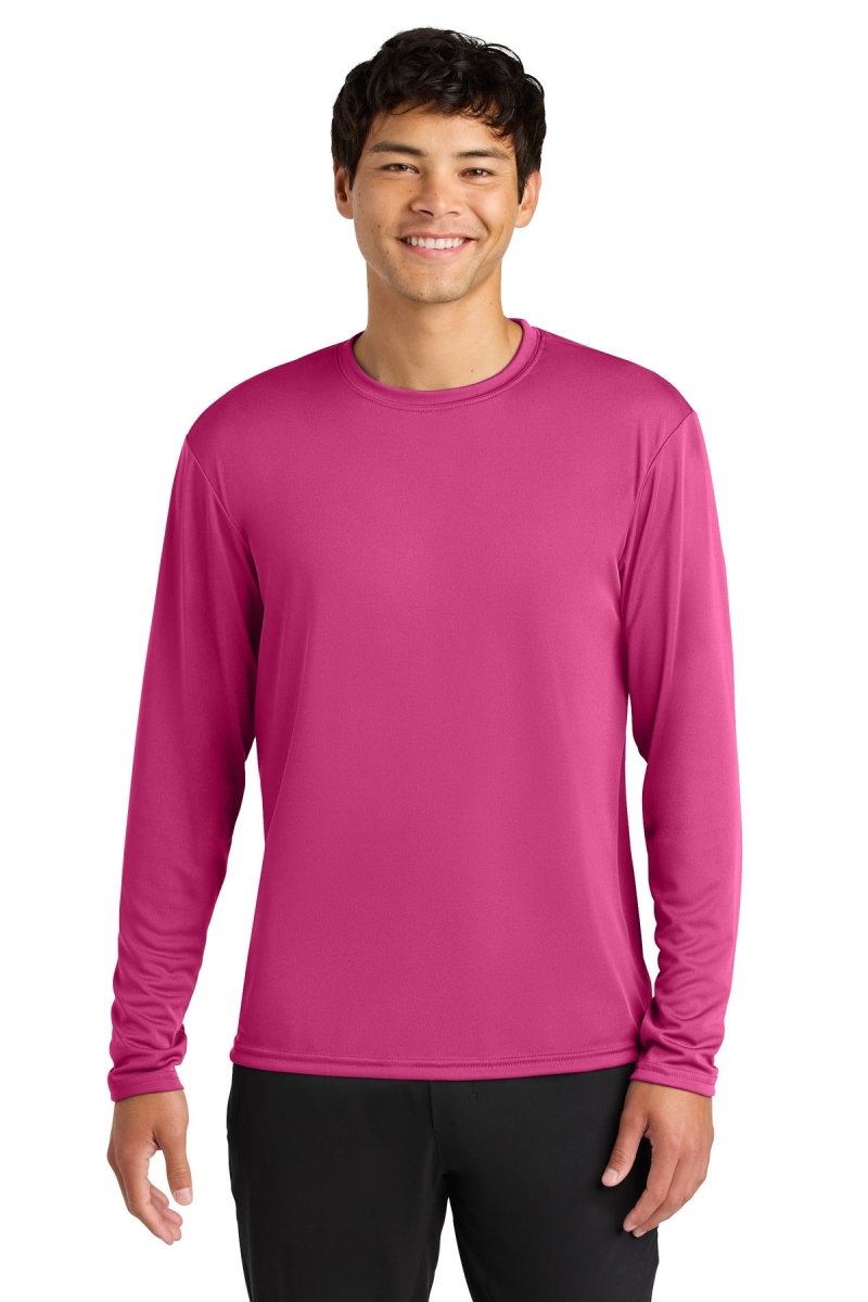 A4 Cooling Performance Long Sleeve Tee A4N3165 - A4 A4N3165 Fuchsia XS Long Sleeve T-Shirts