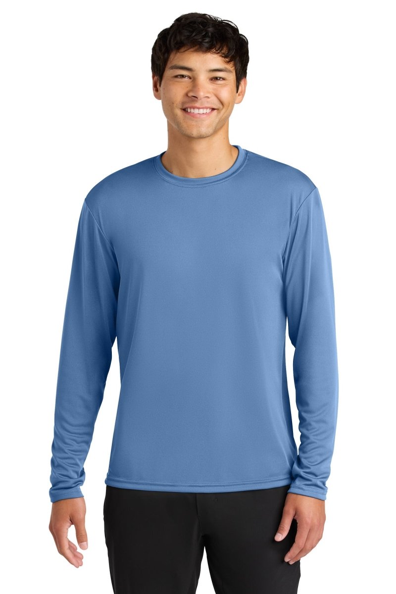 A4 Cooling Performance Long Sleeve Tee A4N3165 - A4 A4N3165 Light Blue XS Long Sleeve T-Shirts