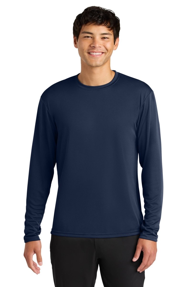 A4 Cooling Performance Long Sleeve Tee A4N3165 - A4 A4N3165 Navy XS Long Sleeve T-Shirts