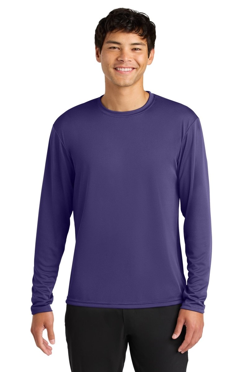 A4 Cooling Performance Long Sleeve Tee A4N3165 - A4 A4N3165 Purple XS Long Sleeve T-Shirts