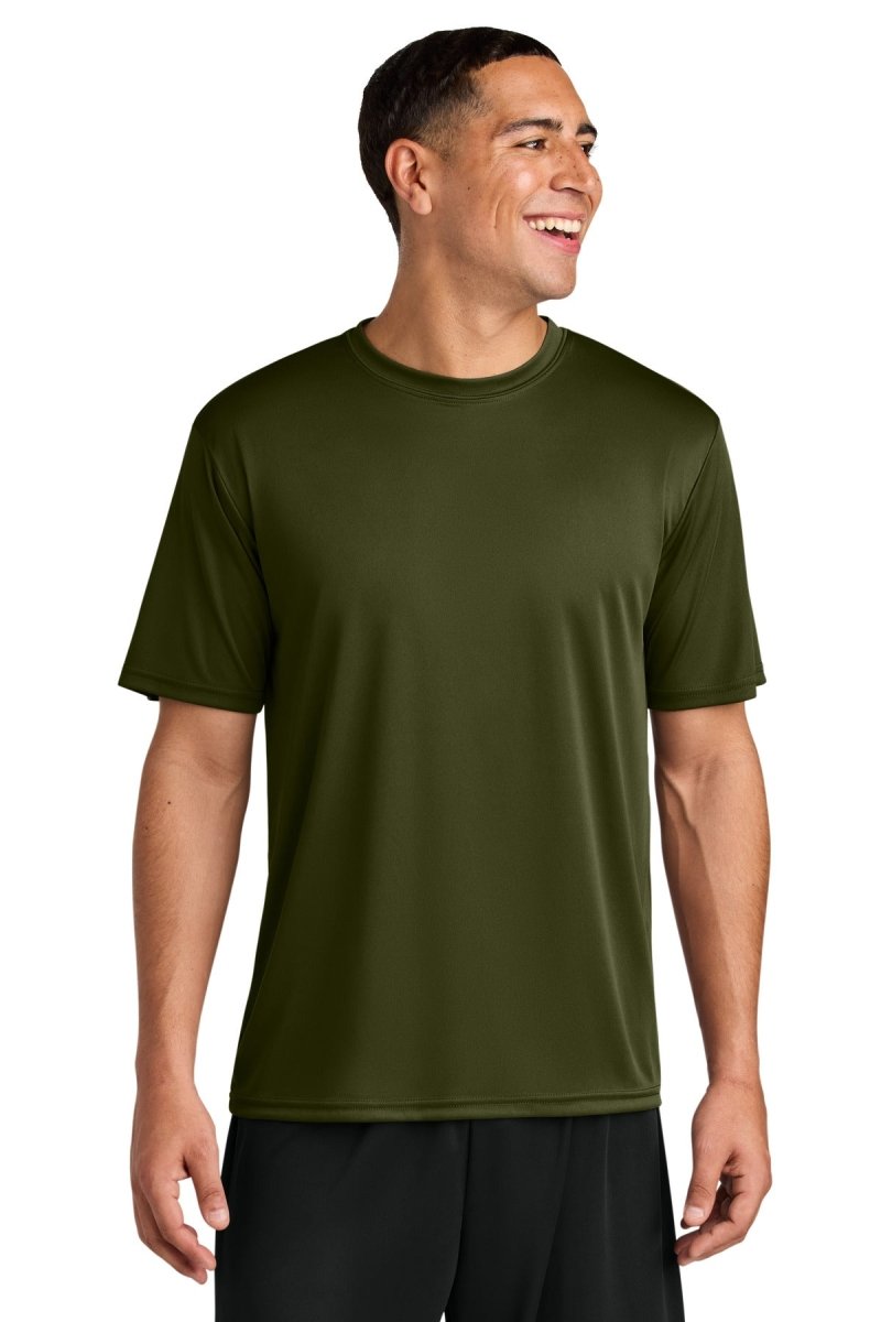 A4 Cooling Performance Short Sleeve Tee A4N3142 - A4 A4N3142 Military Green XS Short Sleeve T-Shirts
