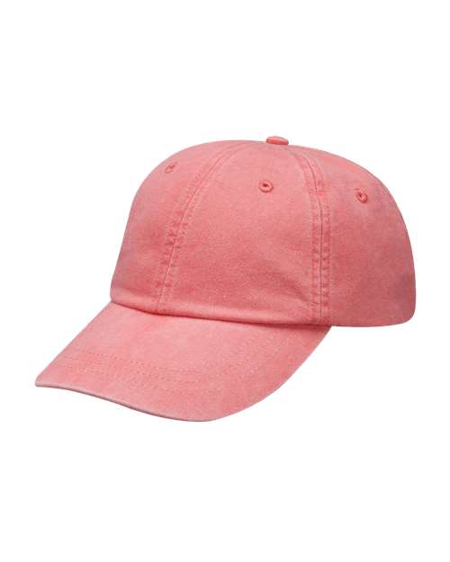 Adams Headwear Essentials Pigment Dyed Cap - Adams Headwear 11251 Coral One Size