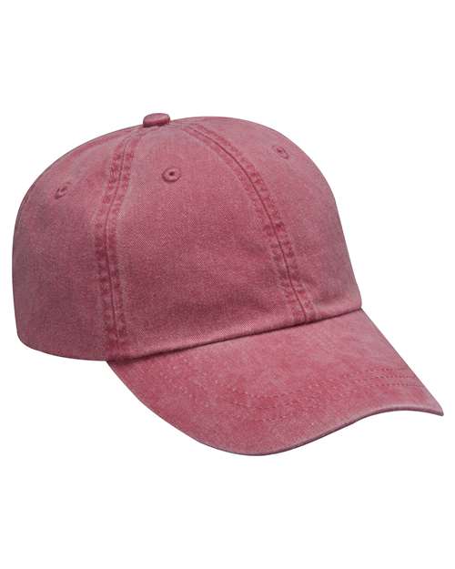 Adams Headwear Essentials Pigment - Dyed Cap - Adams Headwear ACEP101 Nautical Red One Size Hats