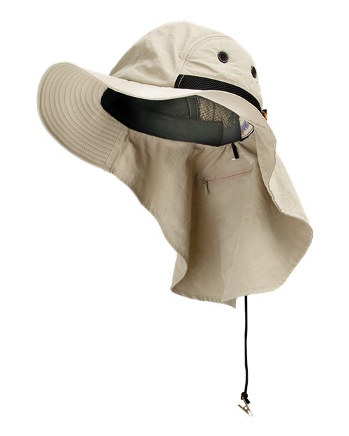 Adams Headwear Extreme Conditions Neck Cap - Adams Headwear 13108 Khaki/ Black One Size