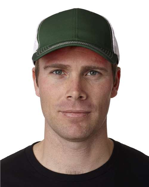 Adams Headwear Fairway Cap - Adams Headwear 13116 Forest/ White One Size