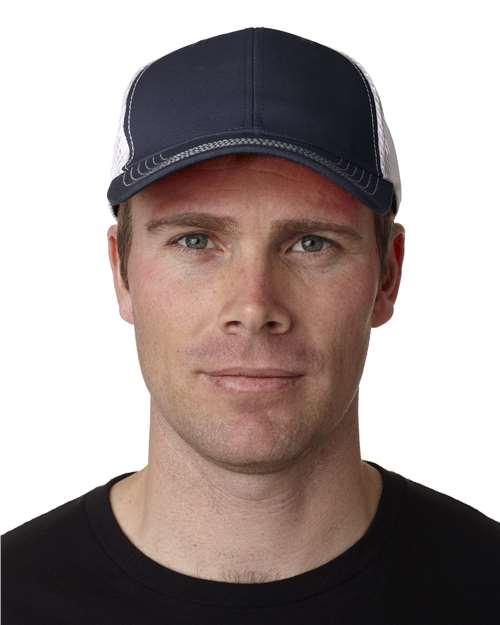 Adams Headwear Fairway Cap - Adams Headwear 13116 Navy/ White One Size