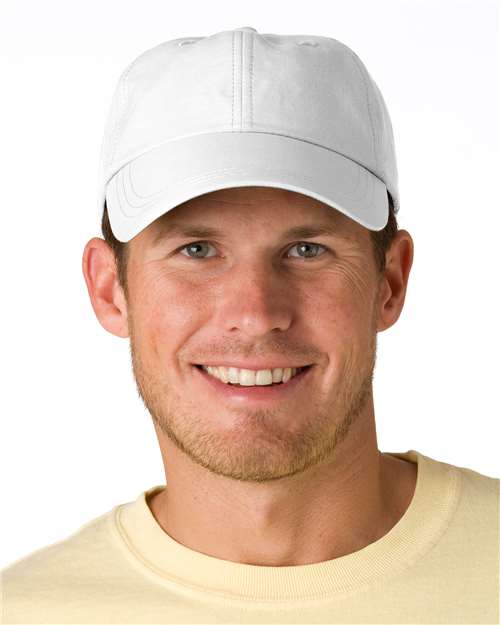 Adams Headwear Low - Profile Cap with Elongated Bill - Adams Headwear 13010 White One Size