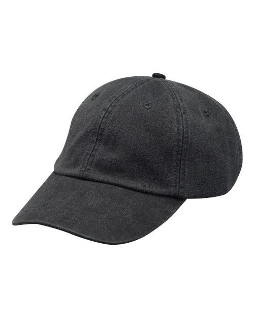 Adams Headwear Optimum Pigment - Dyed Dad Hat - Adams Headwear 10879 Black Adjustable